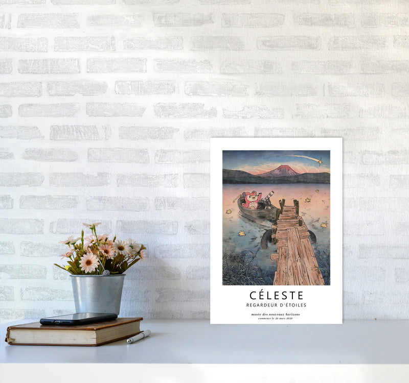 Celeste Art Print by Lucy Michelle A3 Black Frame