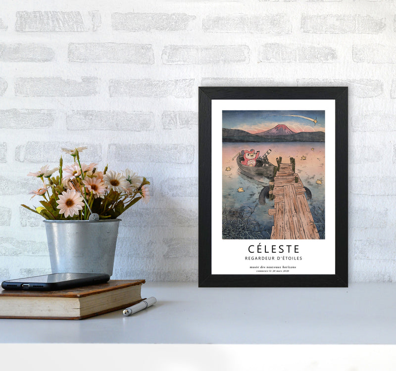 Celeste Art Print by Lucy Michelle A4 White Frame