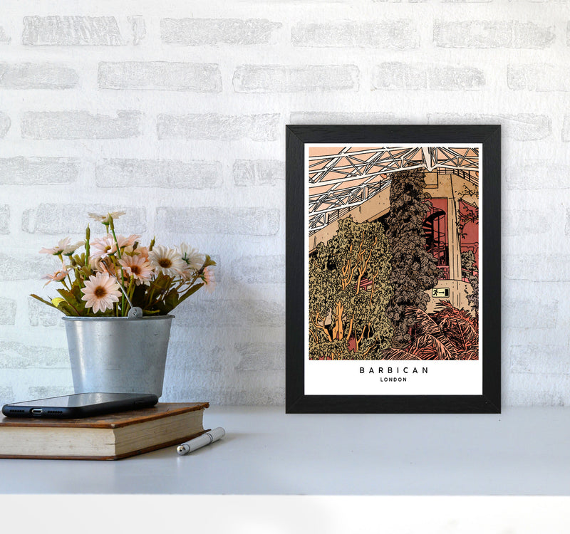 Barbican Art Print by Lucy Michelle A4 White Frame