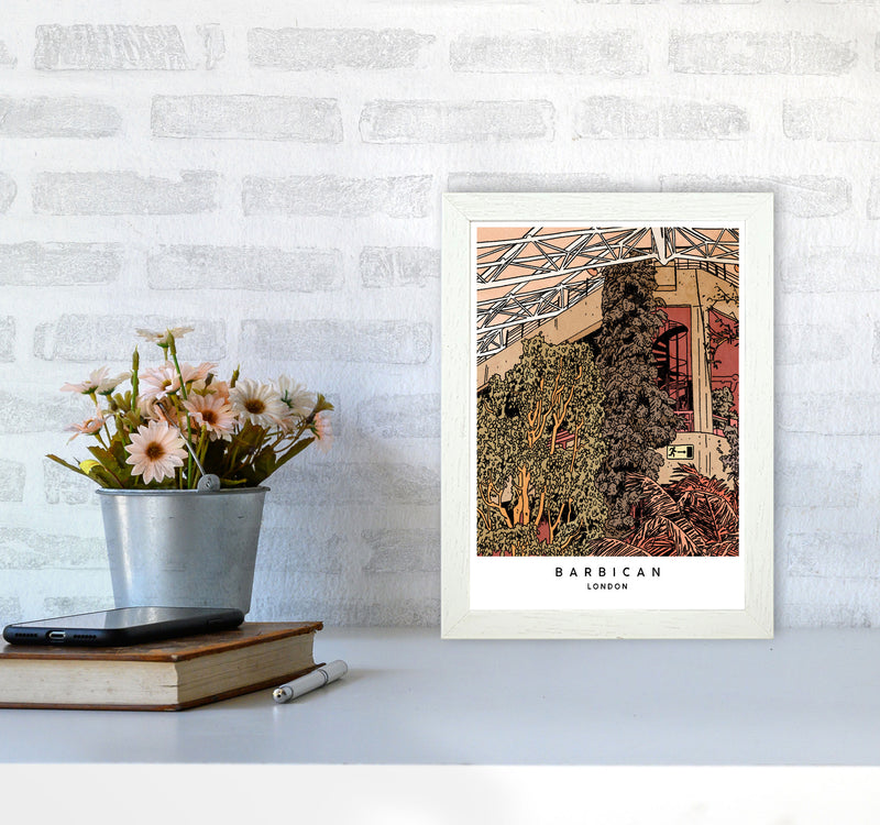 Barbican Art Print by Lucy Michelle A4 Oak Frame