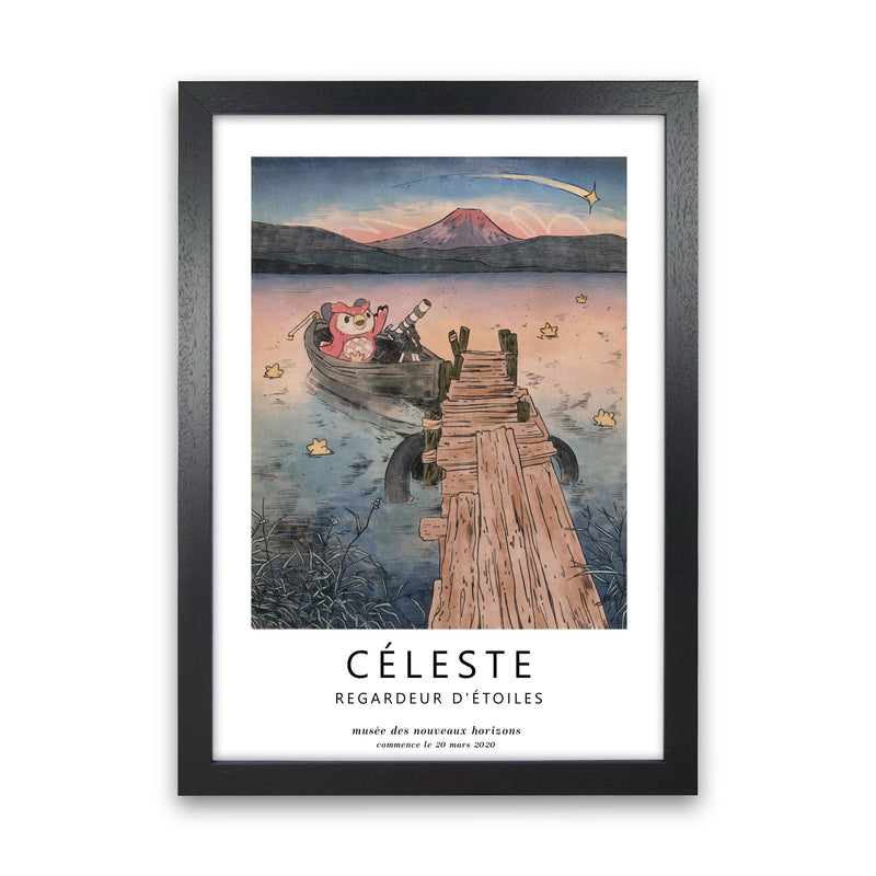 Celeste Art Print by Lucy Michelle Black Grain