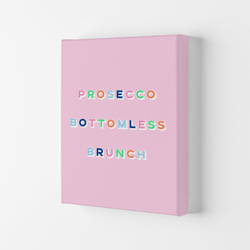 Prosecco Bottomless Brunch Art Print by Lucy Michelle Canvas