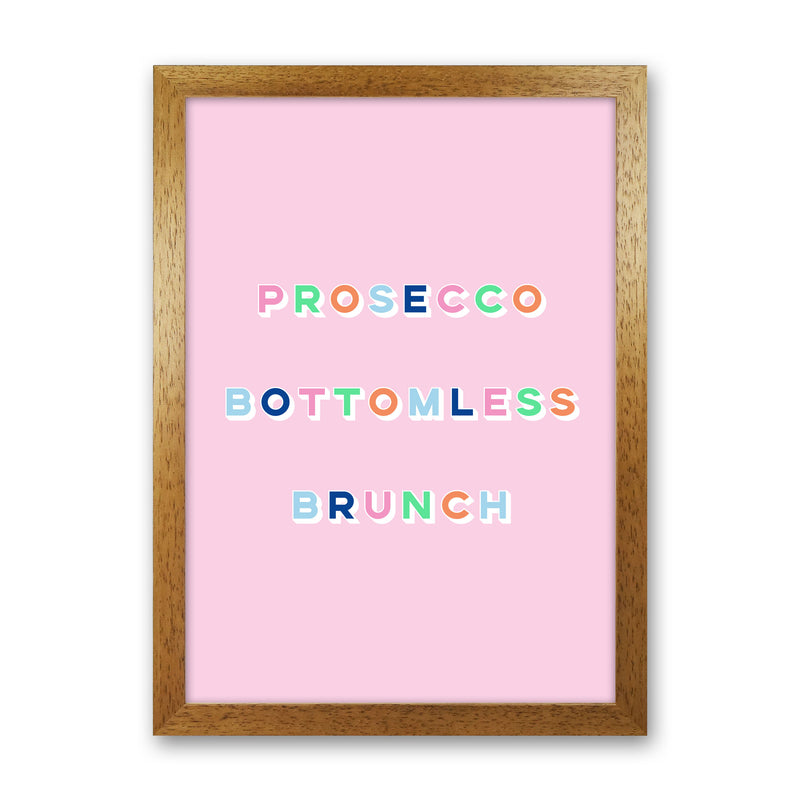 Prosecco Bottomless Brunch Art Print by Lucy Michelle Oak Grain
