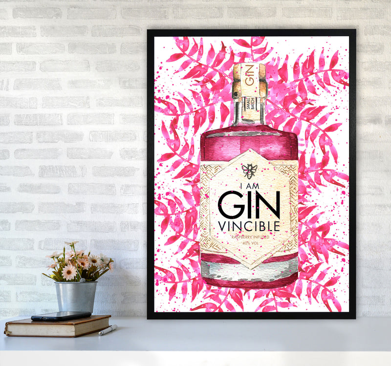 Ginvincible, Kitchen Food & Drink Art Prints A1 White Frame