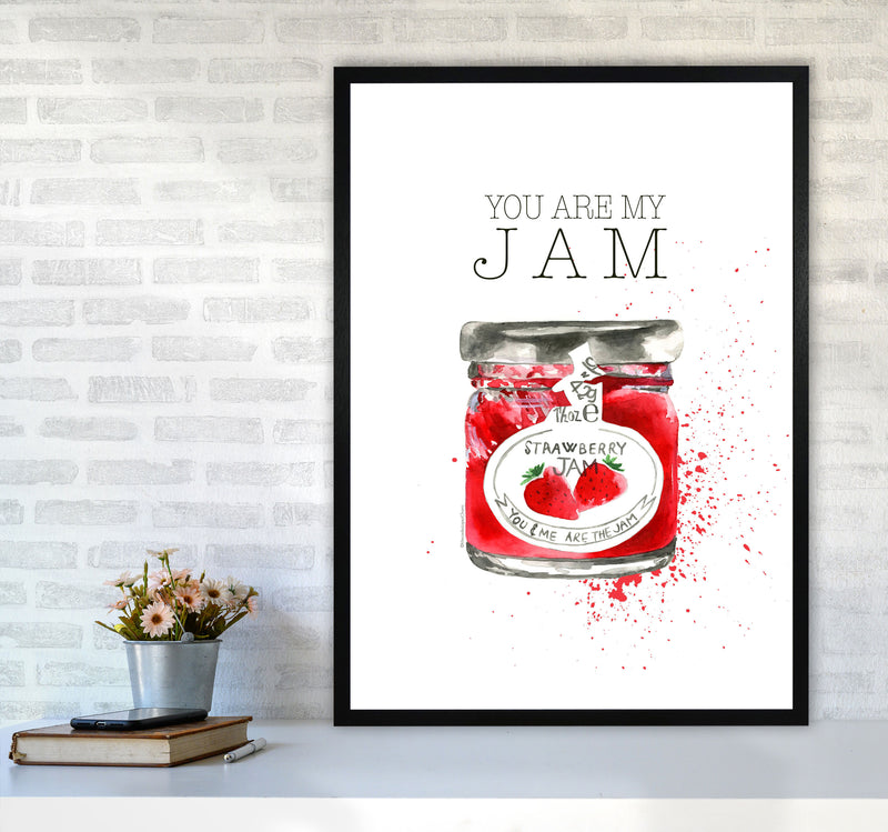 You Are My Jam, Kitchen Food & Drink Art Prints A1 White Frame