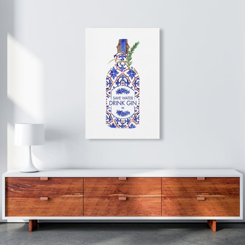 Save Water Drink Gin, Kitchen Food & Drink A1 Canvas