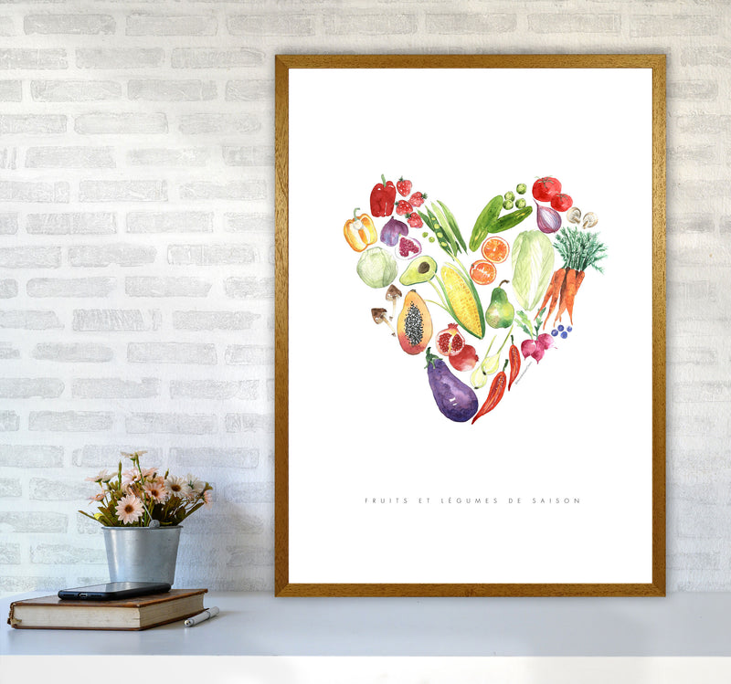 Fruit And Vegetables, Kitchen Food & Drink Art Prints A1 Print Only