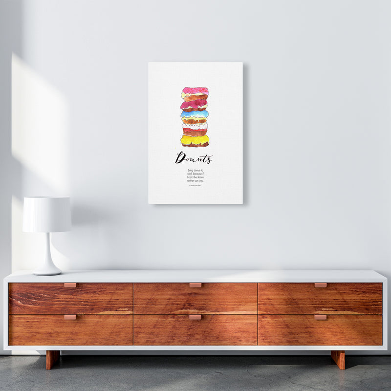 Donuts to Work, Kitchen Food & Drink Art Prints A2 Canvas