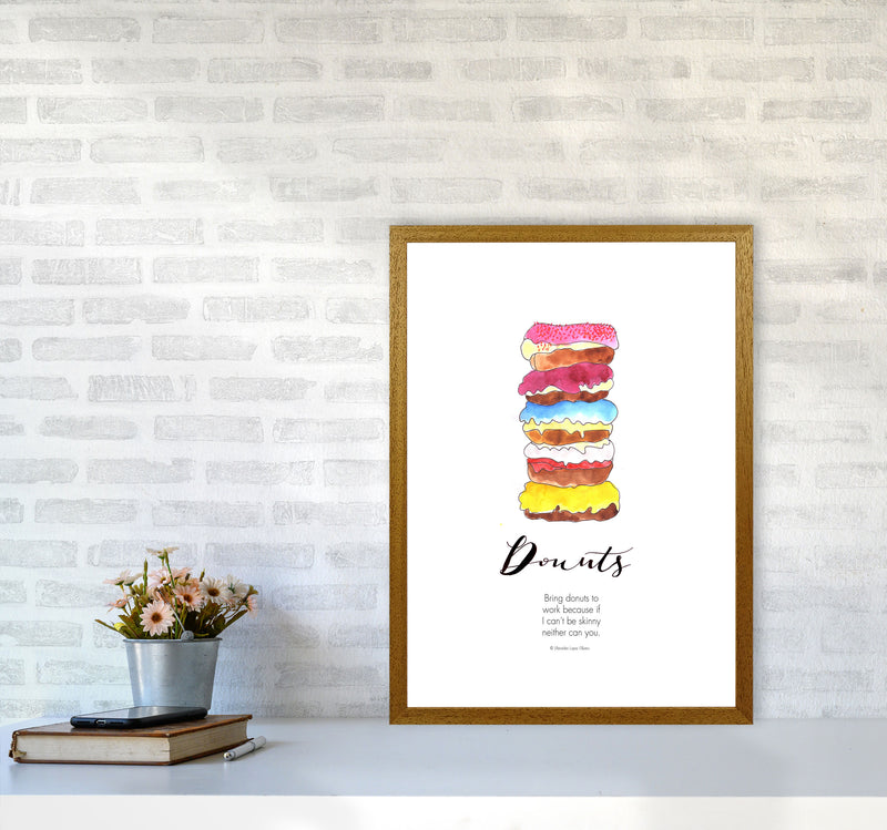 Donuts to Work, Kitchen Food & Drink Art Prints A2 Print Only
