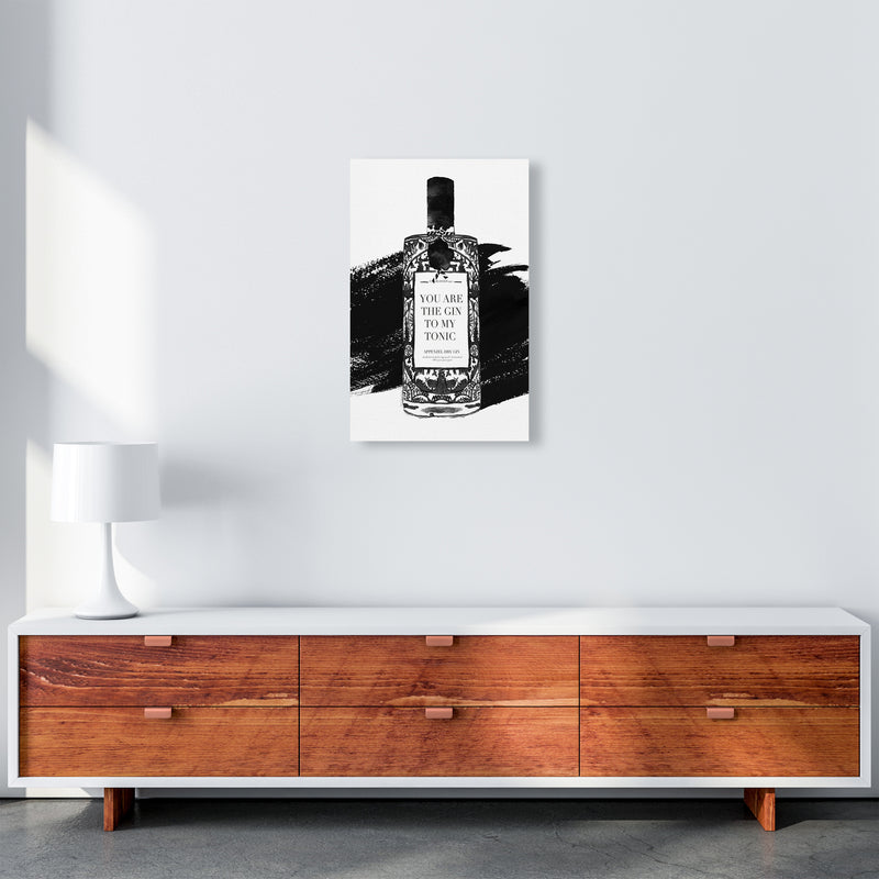 Gin To My Tonic, Kitchen Food & Drink Art Prints A3 Canvas