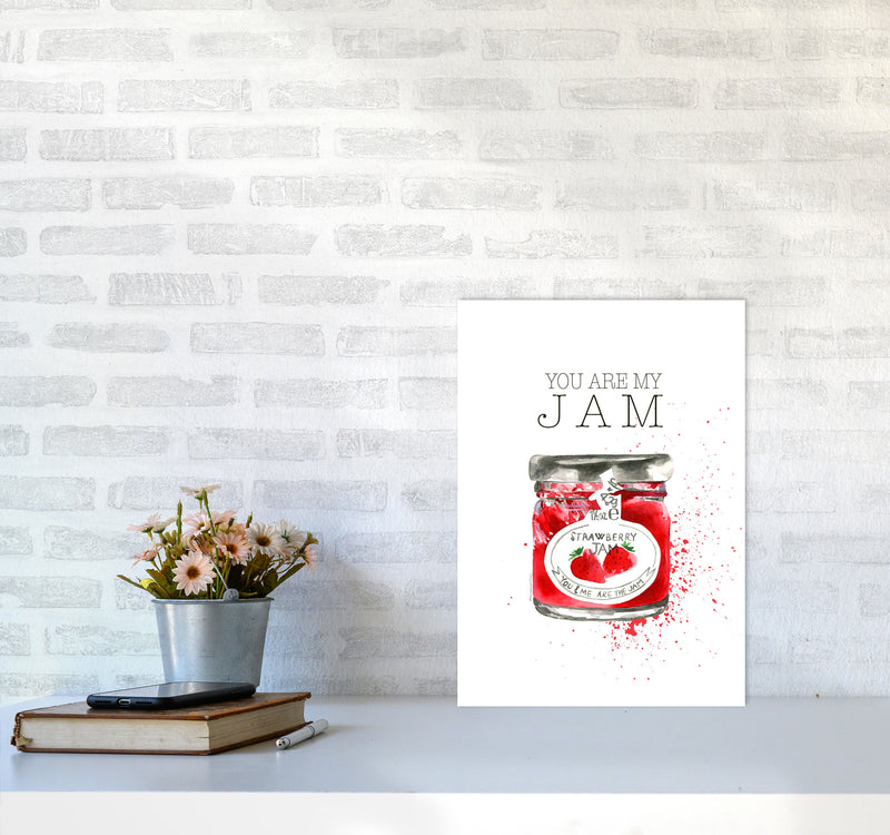 You Are My Jam, Kitchen Food & Drink Art Prints A3 Black Frame