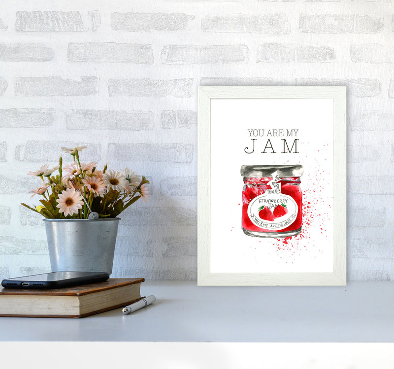 You Are My Jam, Kitchen Food & Drink Art Prints A4 Oak Frame