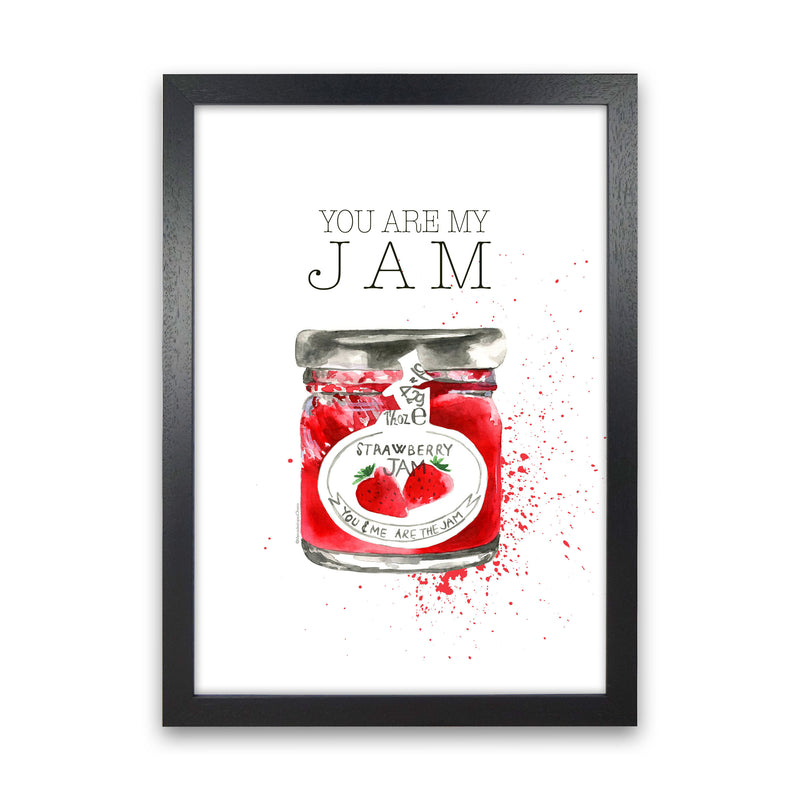 You Are My Jam, Kitchen Food & Drink Art Prints Black Grain