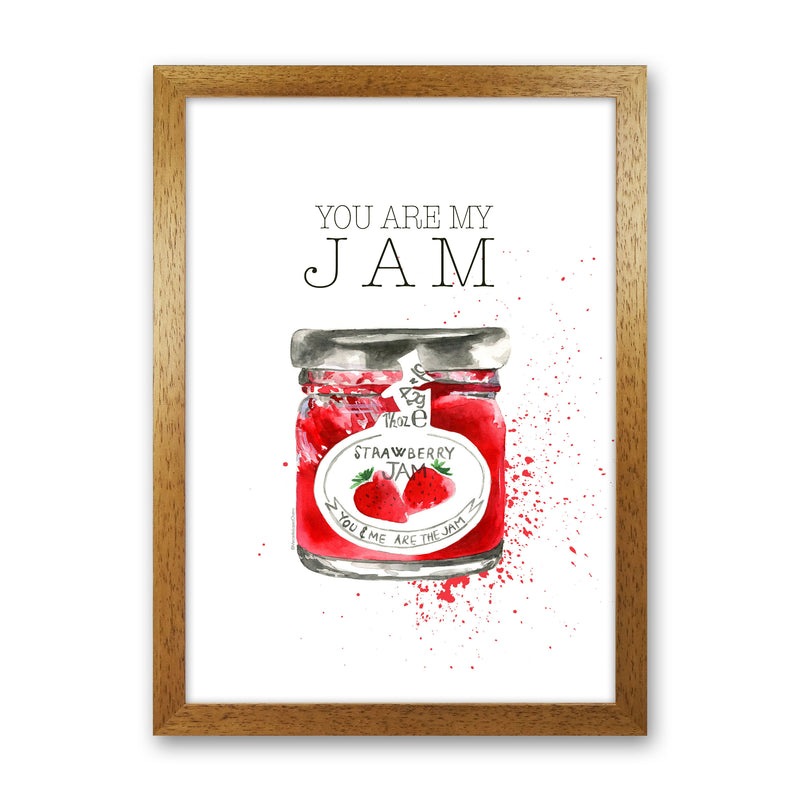 You Are My Jam, Kitchen Food & Drink Art Prints Oak Grain