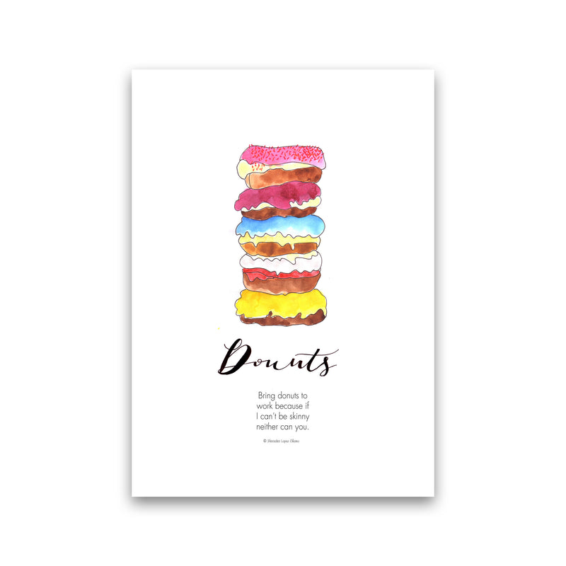 Donuts to Work, Kitchen Food & Drink Art Prints Print Only