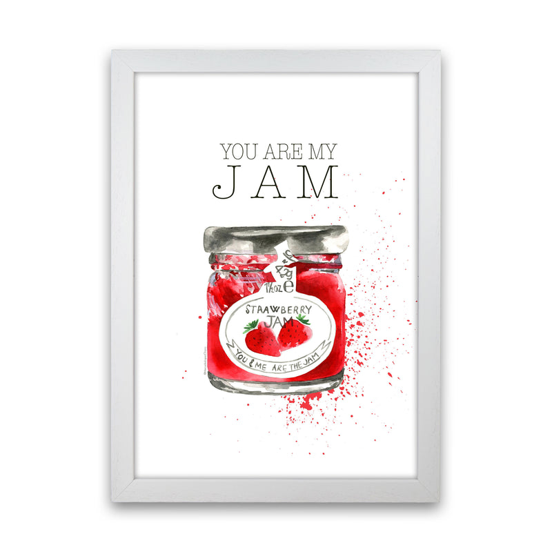 You Are My Jam, Kitchen Food & Drink Art Prints White Grain