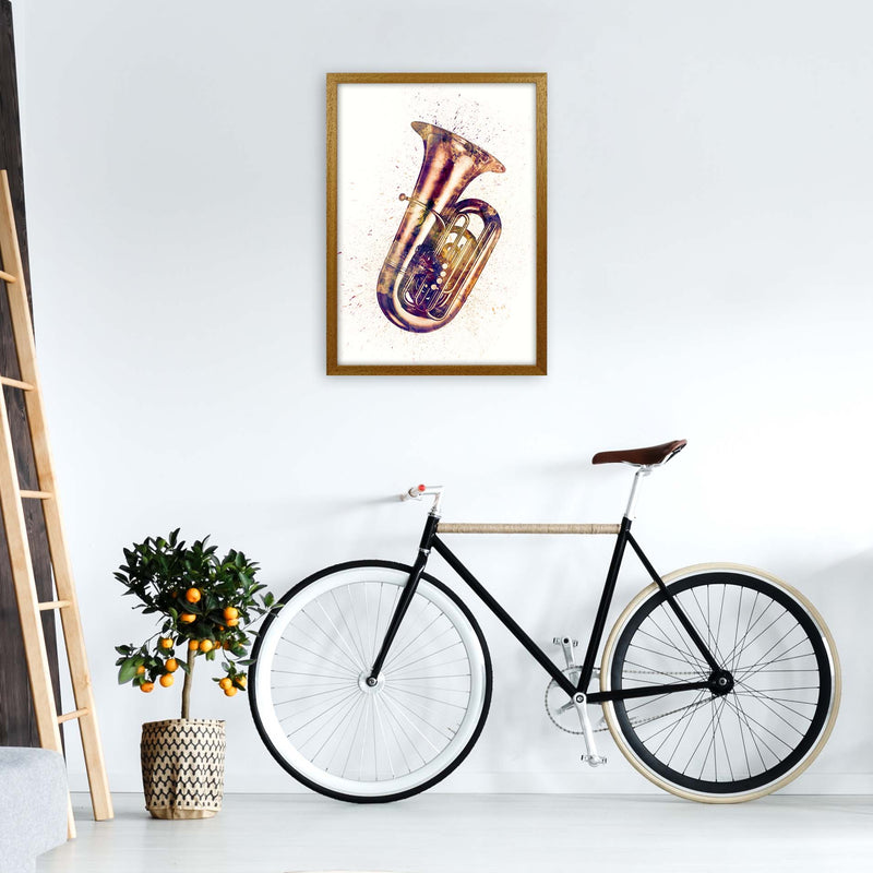 Tuba Watercolour Music Art Print by Michael Tompsett A2 Print Only