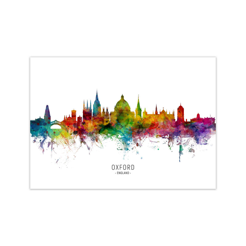 Oxford England Skyline Art Print by Michael Tompsett Print Only