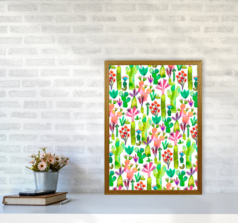 Cacti Garden Abstract Art Print by Ninola Design A2 Print Only