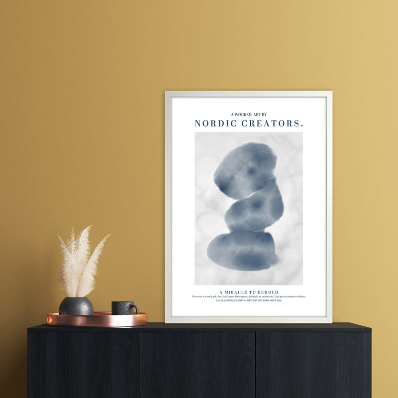 A Miracle To Behold Modern Contemporary Art Print by Nordic Creators A1 Oak Frame