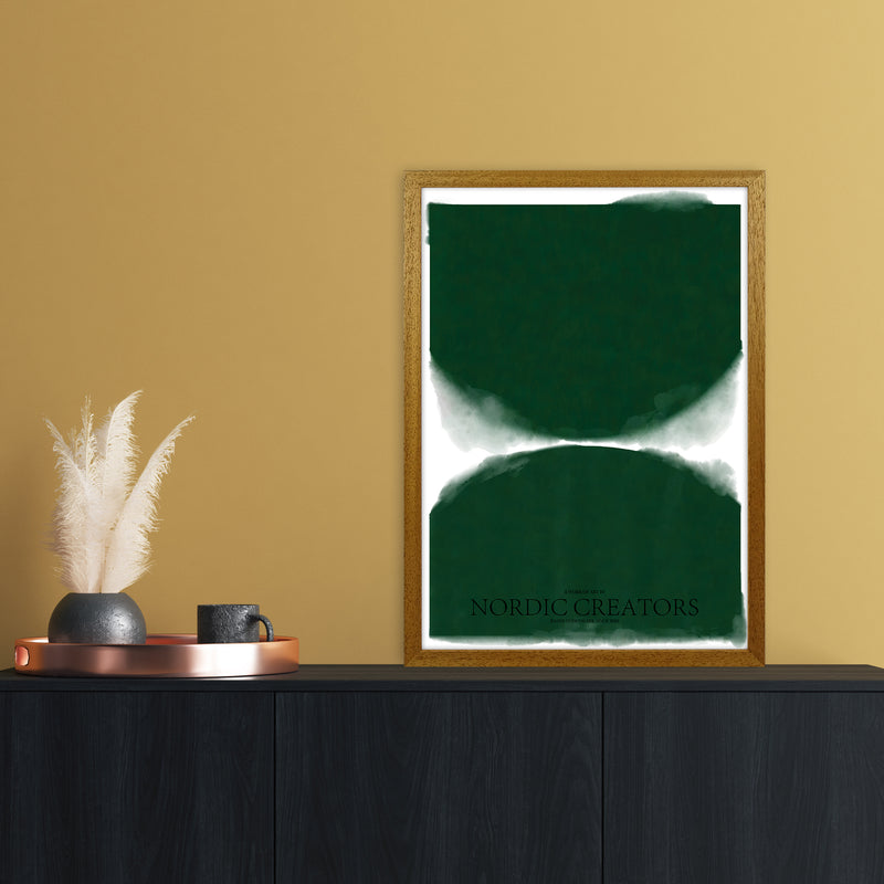 Green Abstract Art Print by Nordic Creators A2 Print Only