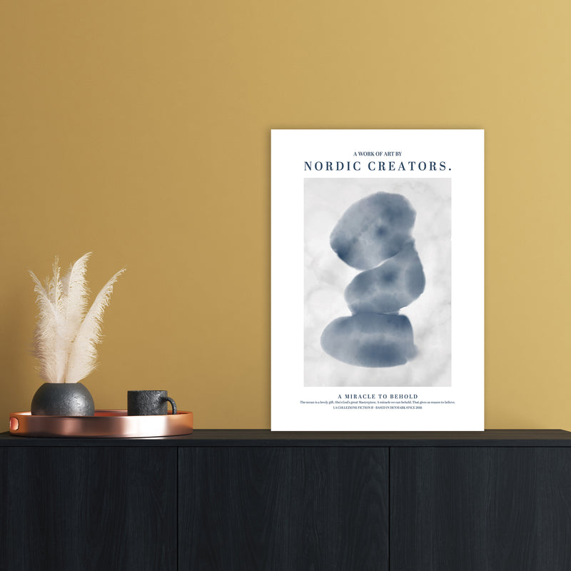 A Miracle To Behold Modern Contemporary Art Print by Nordic Creators A2 Black Frame