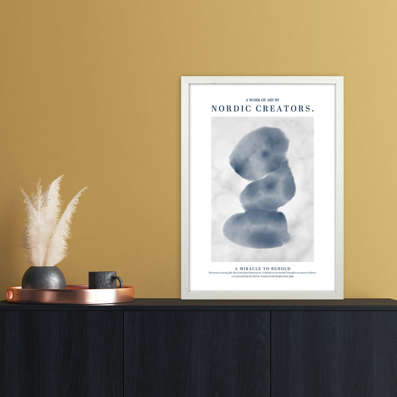 A Miracle To Behold Modern Contemporary Art Print by Nordic Creators A2 Oak Frame