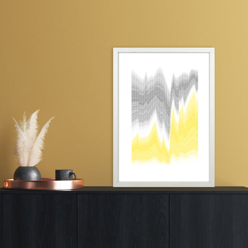 Waves in the deep Abstract Art Print by Nordic Creators A2 Oak Frame