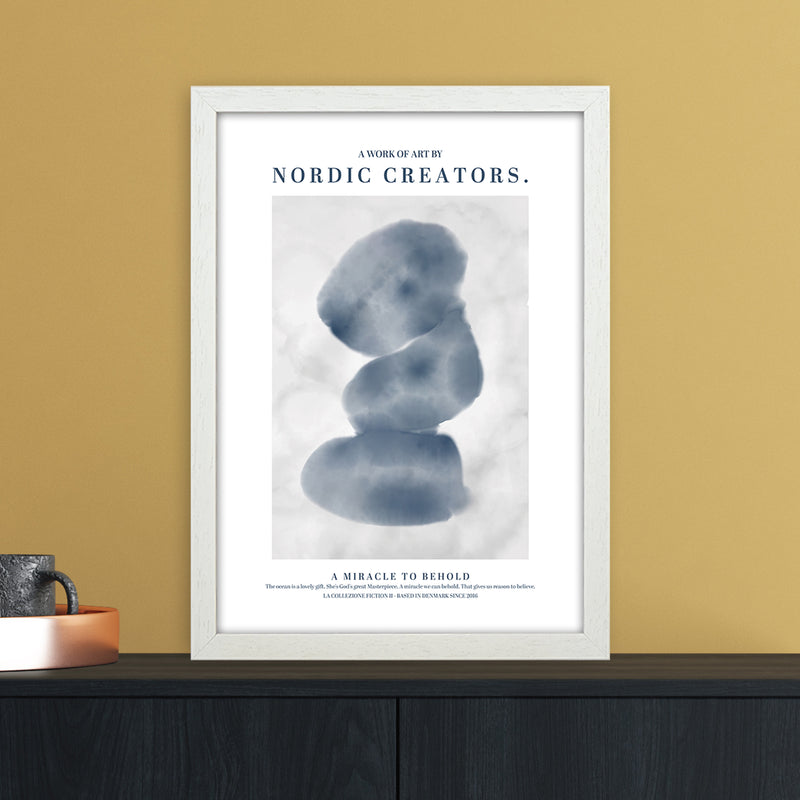A Miracle To Behold Modern Contemporary Art Print by Nordic Creators A3 Oak Frame
