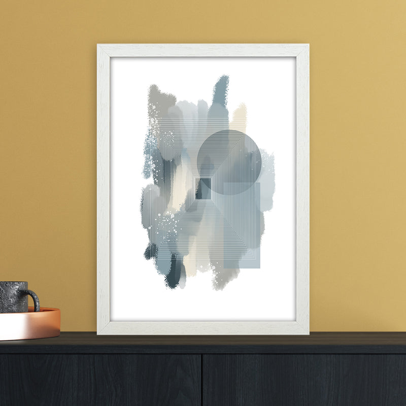 Color painting Abstract Art Print by Nordic Creators A3 Oak Frame