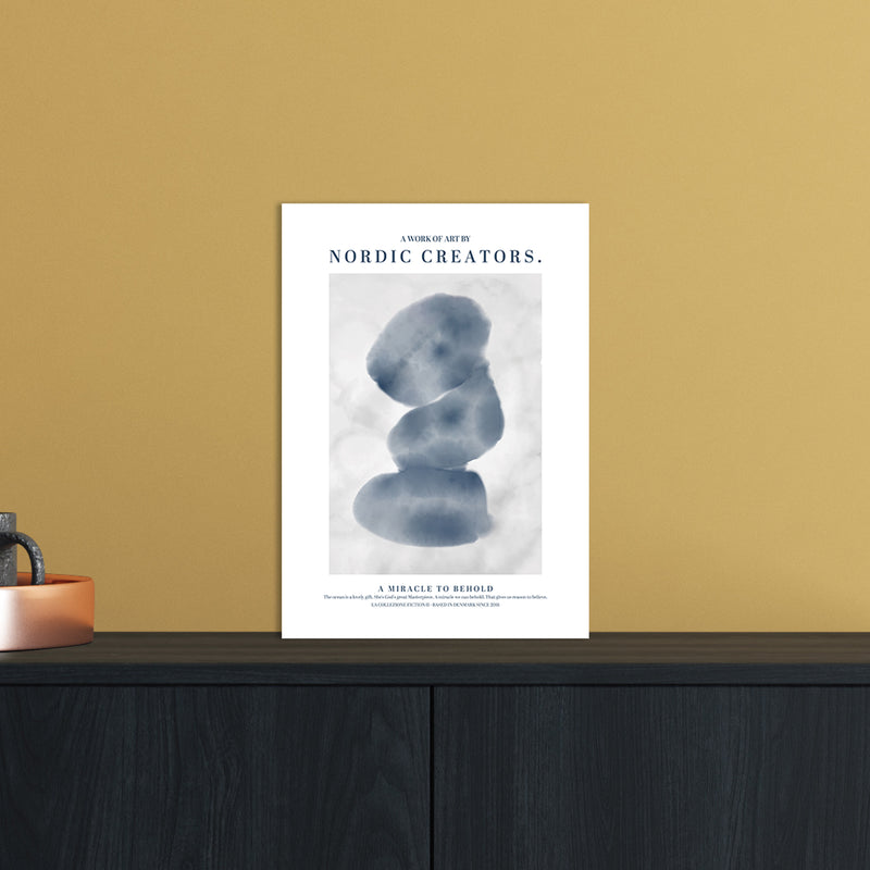 A Miracle To Behold Modern Contemporary Art Print by Nordic Creators A4 Black Frame