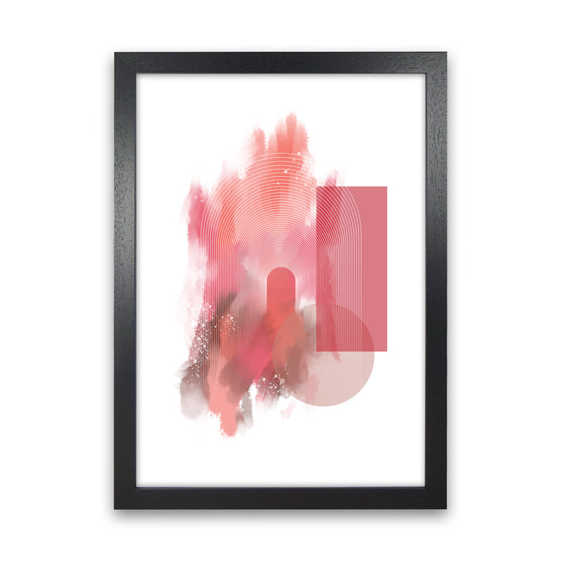 Color painting Abstract Art Print by Nordic Creators Black Grain