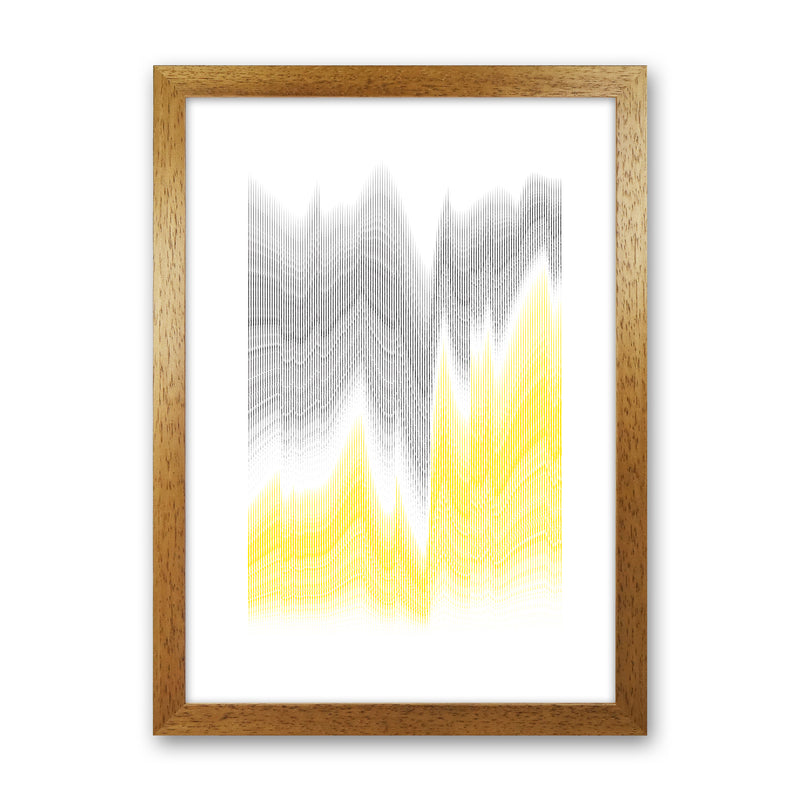 Waves Abstract Art Print by Nordic Creators Oak Grain