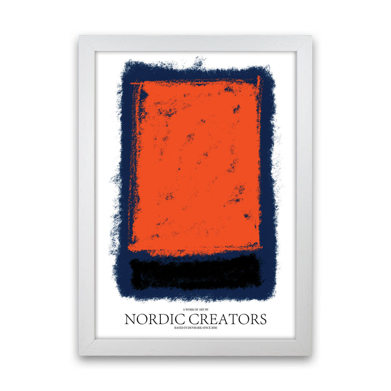 Abstract 4 Modern Contemporary Art Print by Nordic Creators White Grain