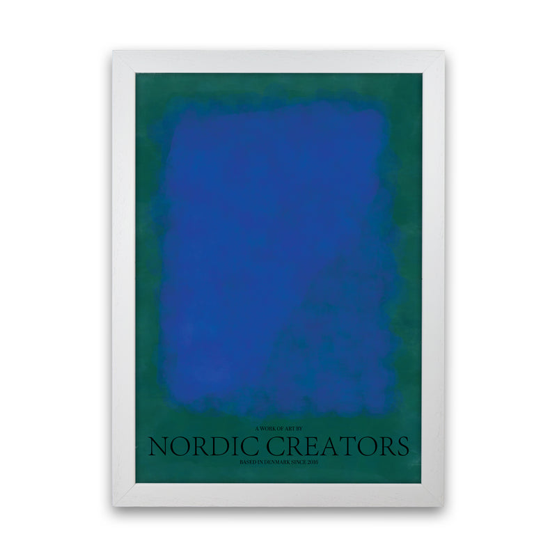 Color Block 3 Abstract Art Print by Nordic Creators White Grain