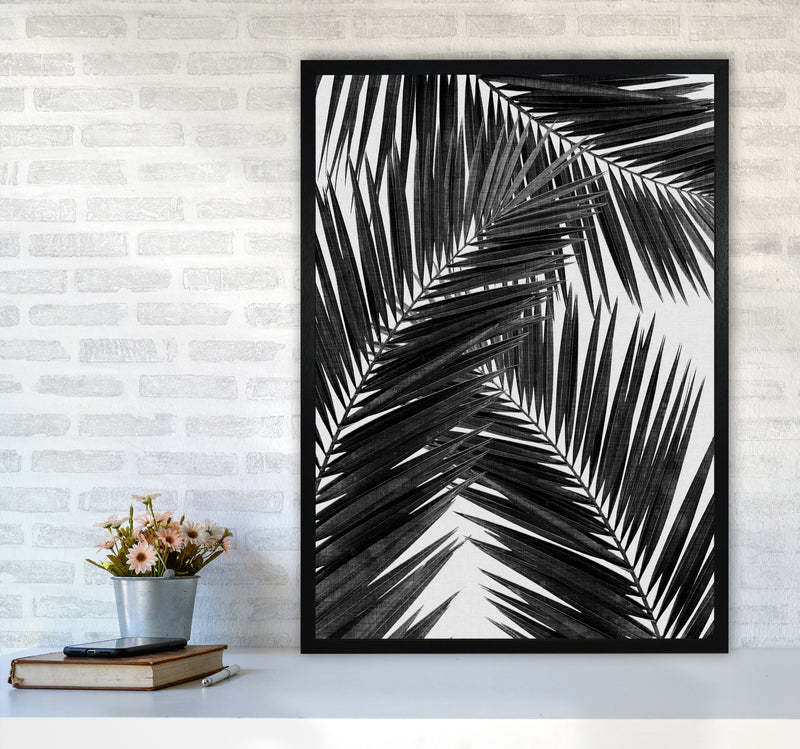 Palm Leaf Black & White III Print By Orara Studio A1 White Frame