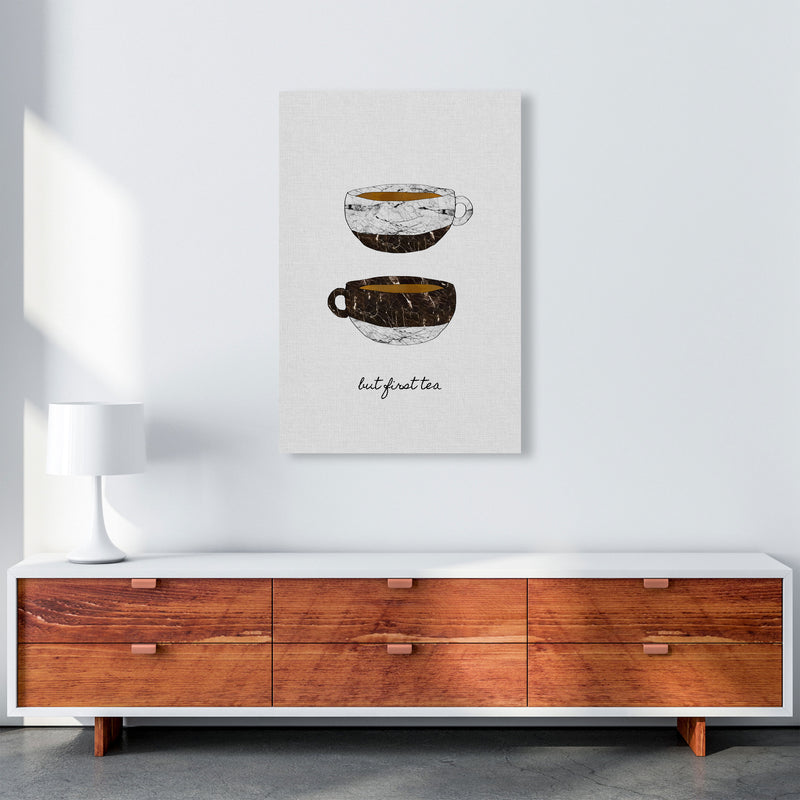 But First Tea Print By Orara Studio, Framed Kitchen Wall Art A1 Canvas