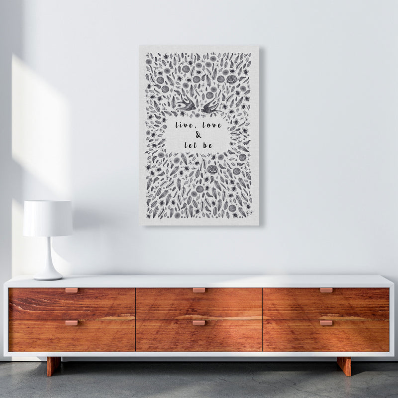 Live, Love & Let Be Calm Quote Print By Orara Studio A1 Canvas