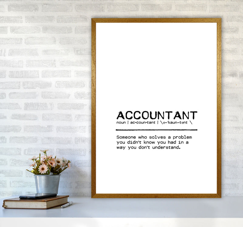 Accountant Solves Definition Quote Print By Orara Studio A1 Print Only