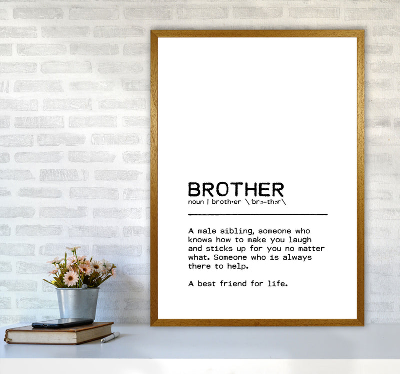 Brother Best Friend Definition Quote Print By Orara Studio A1 Print Only