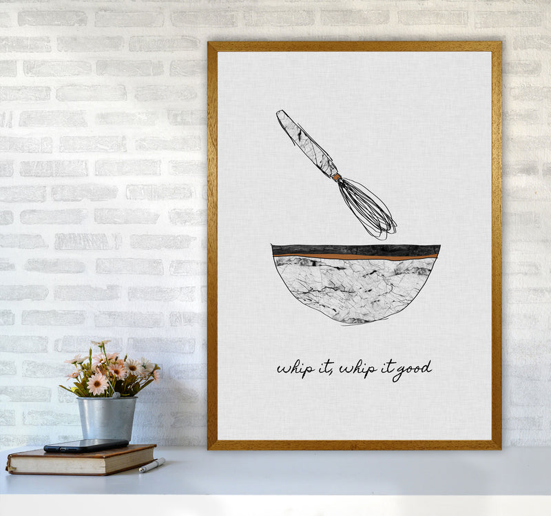 Whip It Good Print By Orara Studio, Framed Kitchen Wall Art A1 Print Only