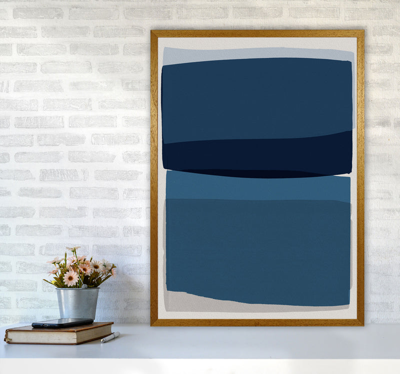 Modern Blue Abstract Art Print by Orara Studio A1 Print Only