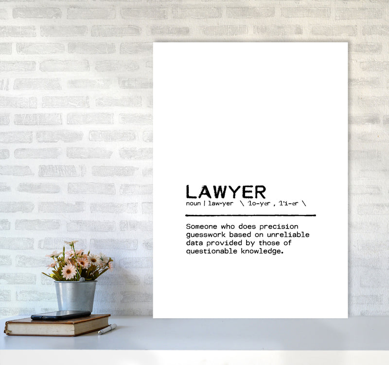 Lawyer Questionable Definition Quote Print By Orara Studio A1 Black Frame