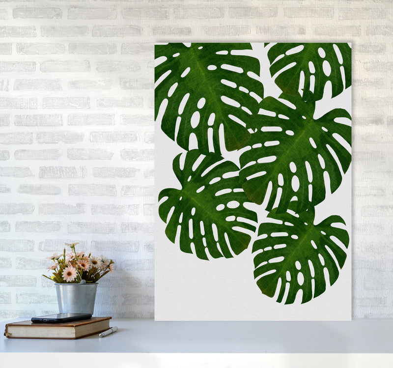 Monstera Leaf I Print By Orara Studio, Framed Botanical & Nature Art Print A1 Black Frame