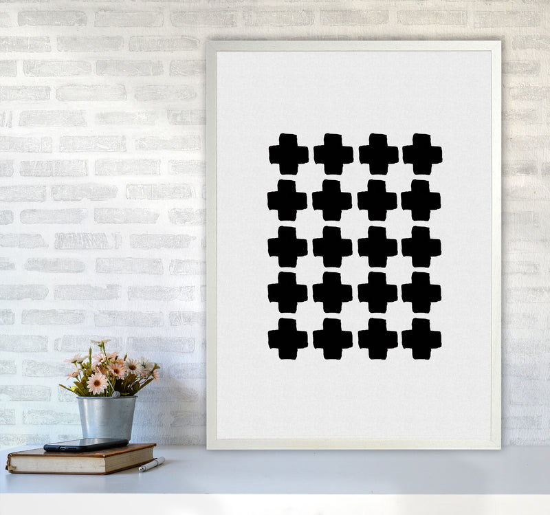 Black And White Abstract III Print By Orara Studio A1 Oak Frame