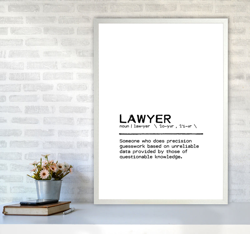 Lawyer Questionable Definition Quote Print By Orara Studio A1 Oak Frame