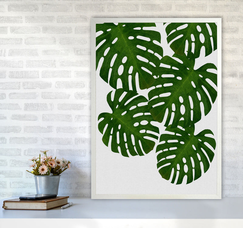 Monstera Leaf I Print By Orara Studio, Framed Botanical & Nature Art Print A1 Oak Frame