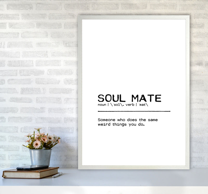 Soul Mate Weird Definition Quote Print By Orara Studio A1 Oak Frame