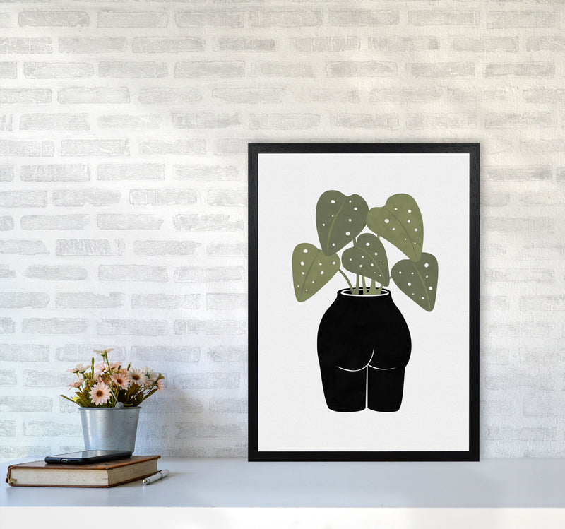 Butt-anical Vase Art Print by Orara Studios A2 White Frame