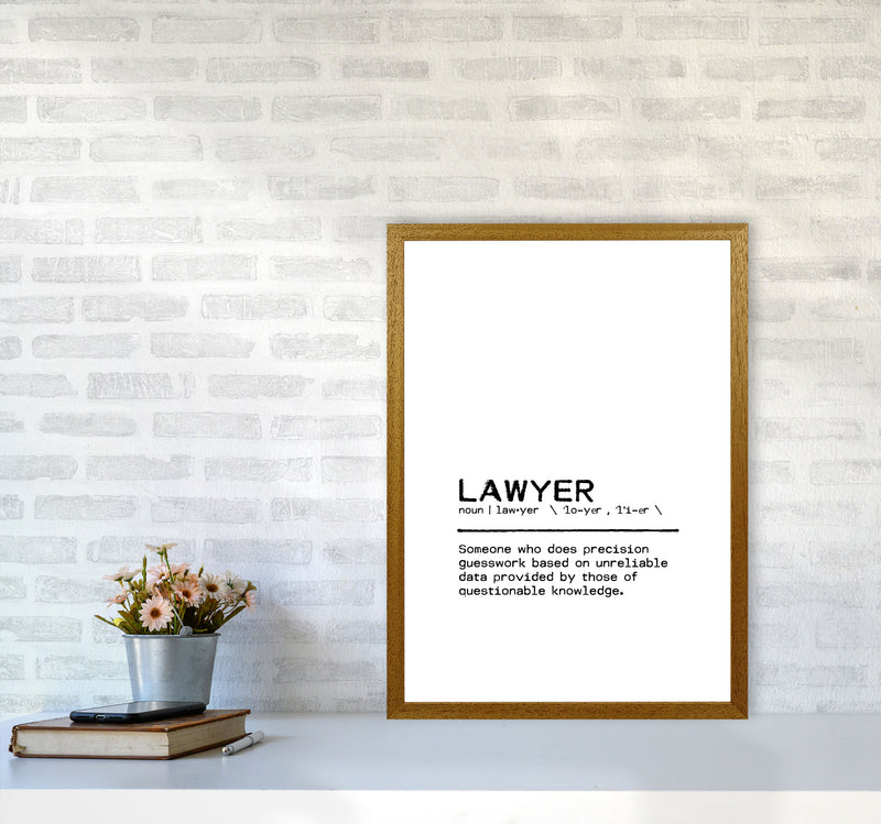 Lawyer Questionable Definition Quote Print By Orara Studio A2 Print Only